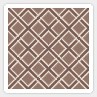 Brown tartan Sticker